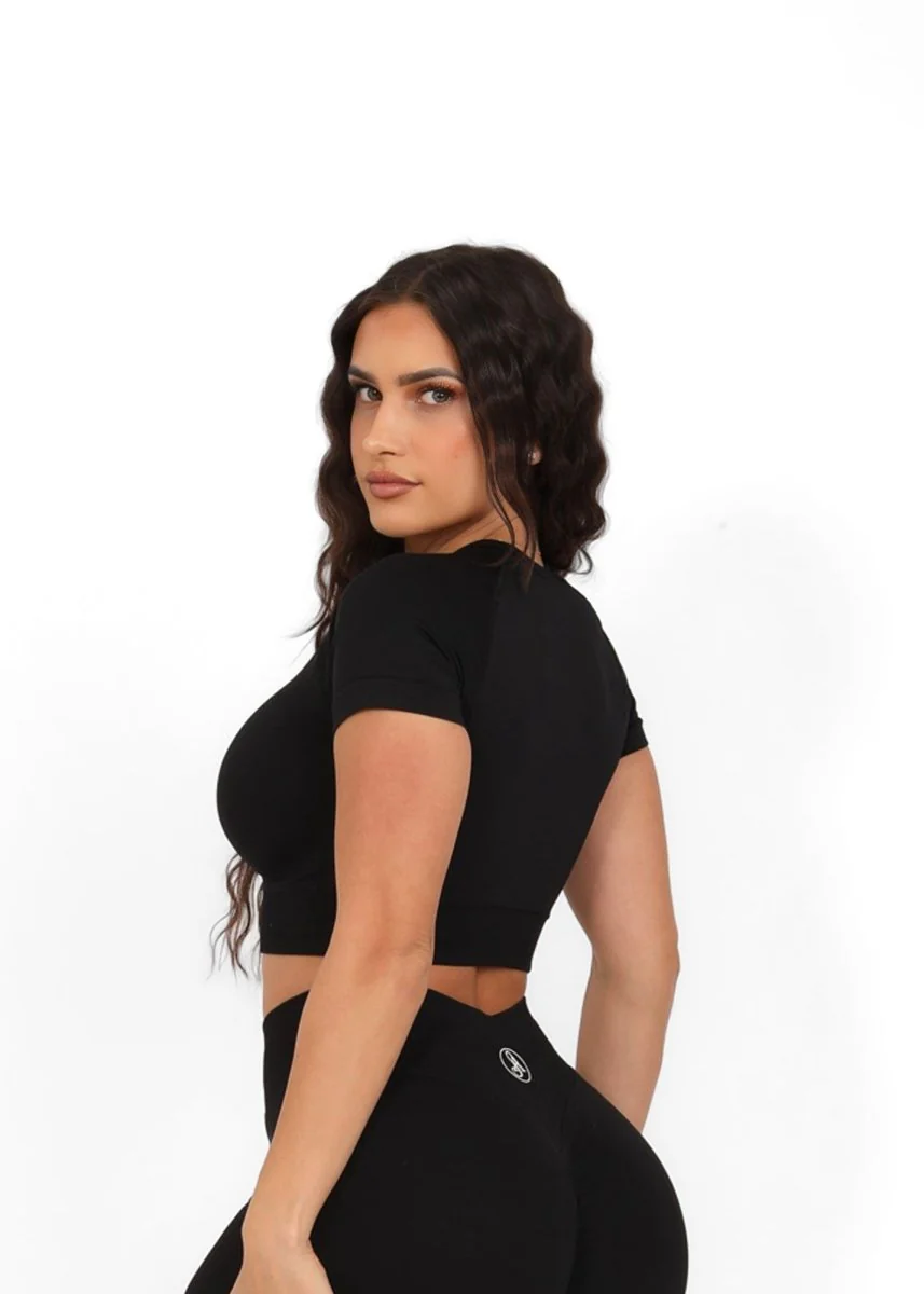 Peachy T-Shirt Crop Top - Image 4