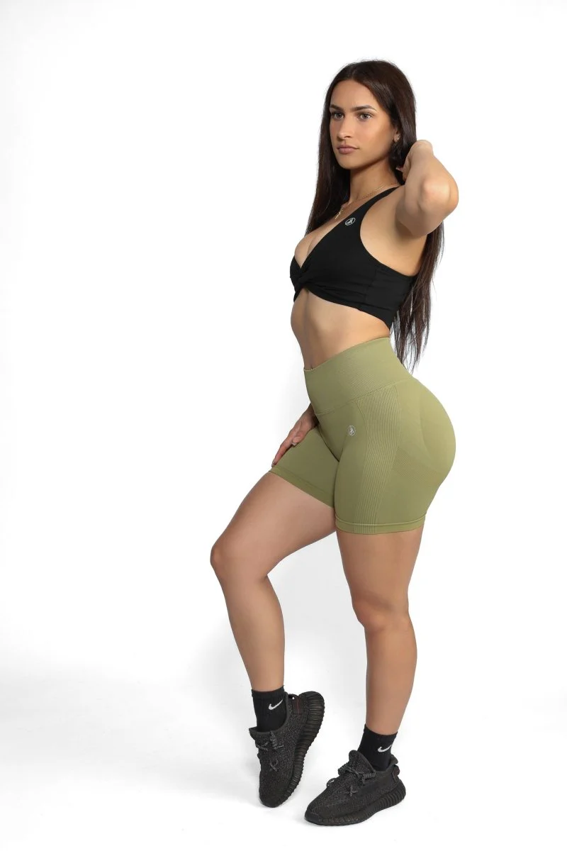 Pure Color Scrunch  Shorts - Image 3